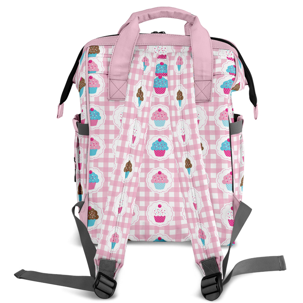 Pink Gingham Cupcakes Backpack