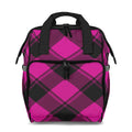 Pretty In Pink Plaid Backpack