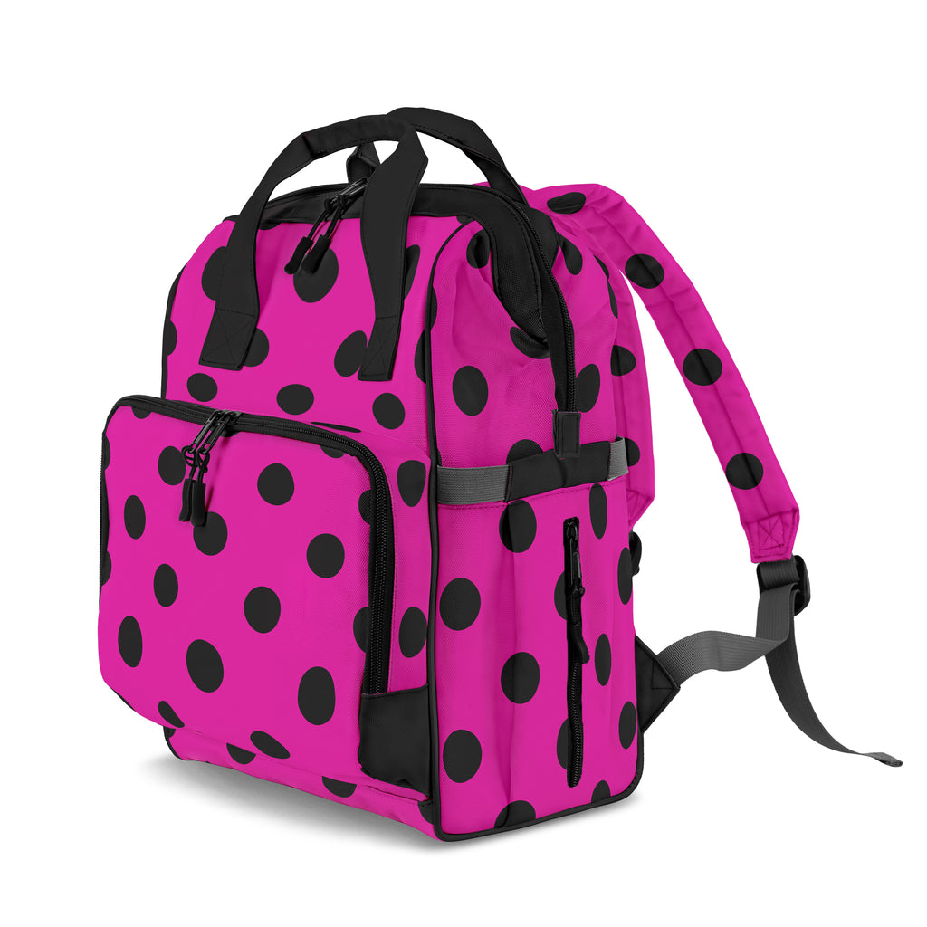 Pretty In Pink Polka Dot Backpack