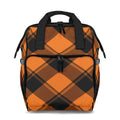 Pumpkin Pop Plaid Backpack