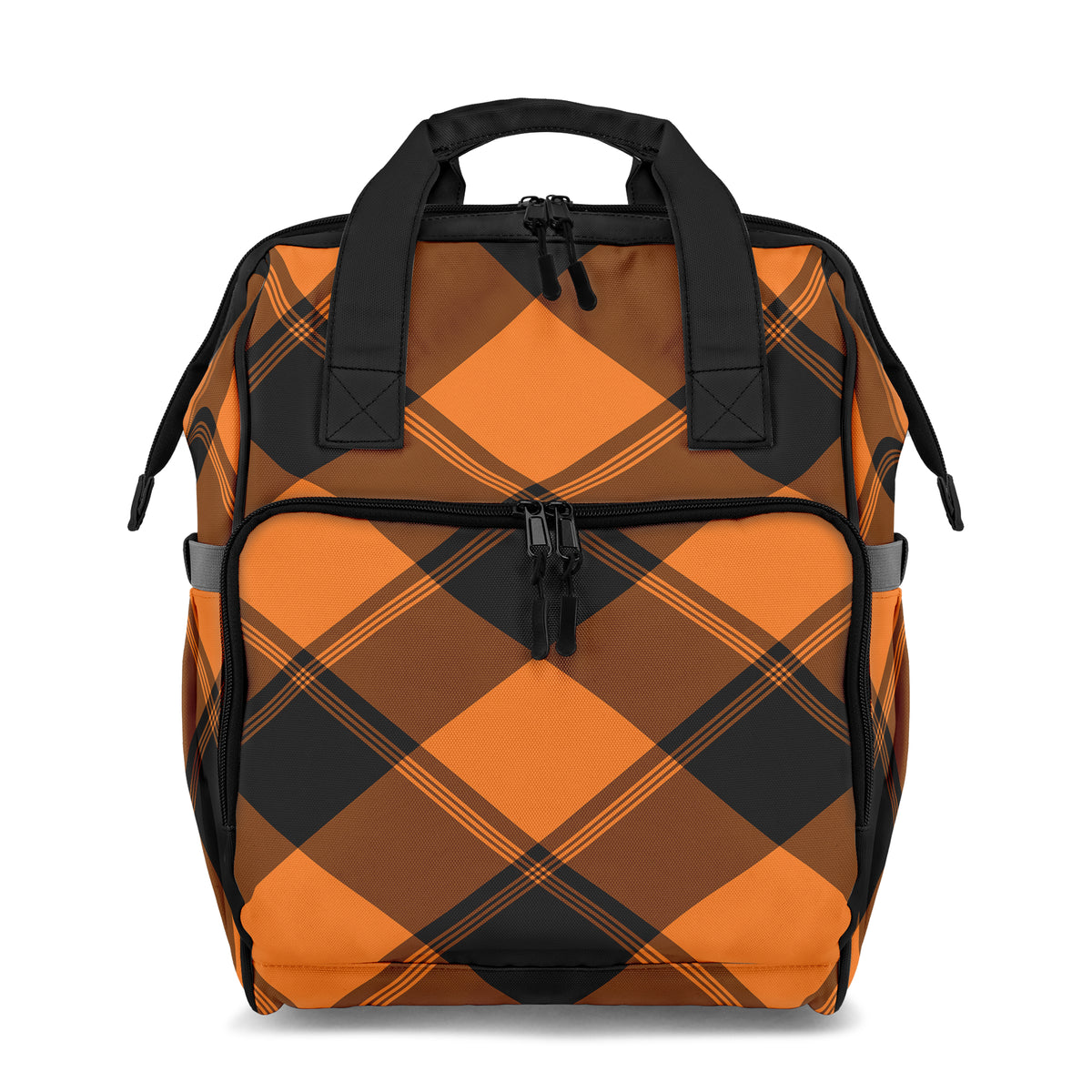 Pumpkin Pop Plaid Backpack