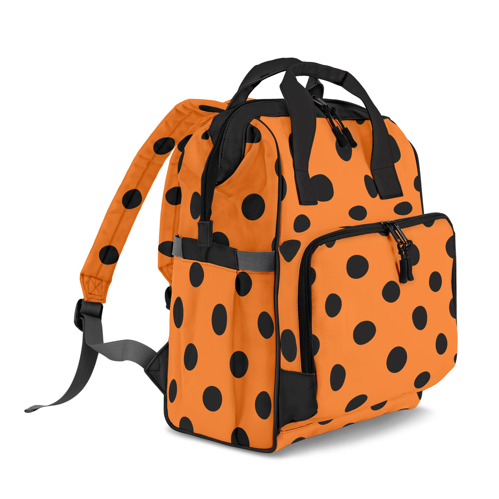 Pumpkin Pop Polka Dot Backpack
