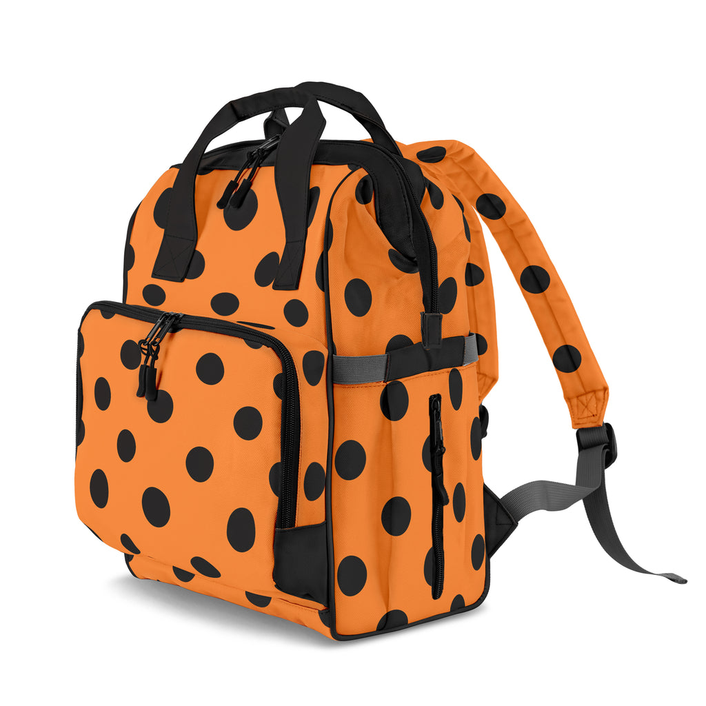 Pumpkin Pop Polka Dot Backpack