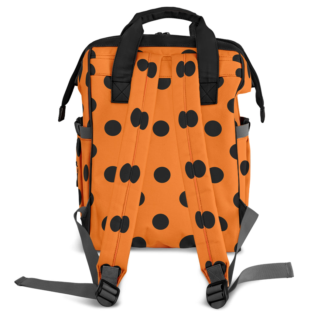 Pumpkin Pop Polka Dot Backpack