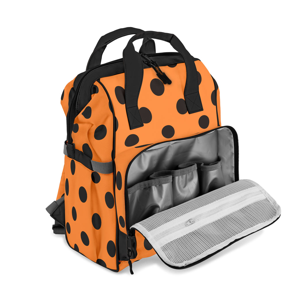 Pumpkin Pop Polka Dot Backpack