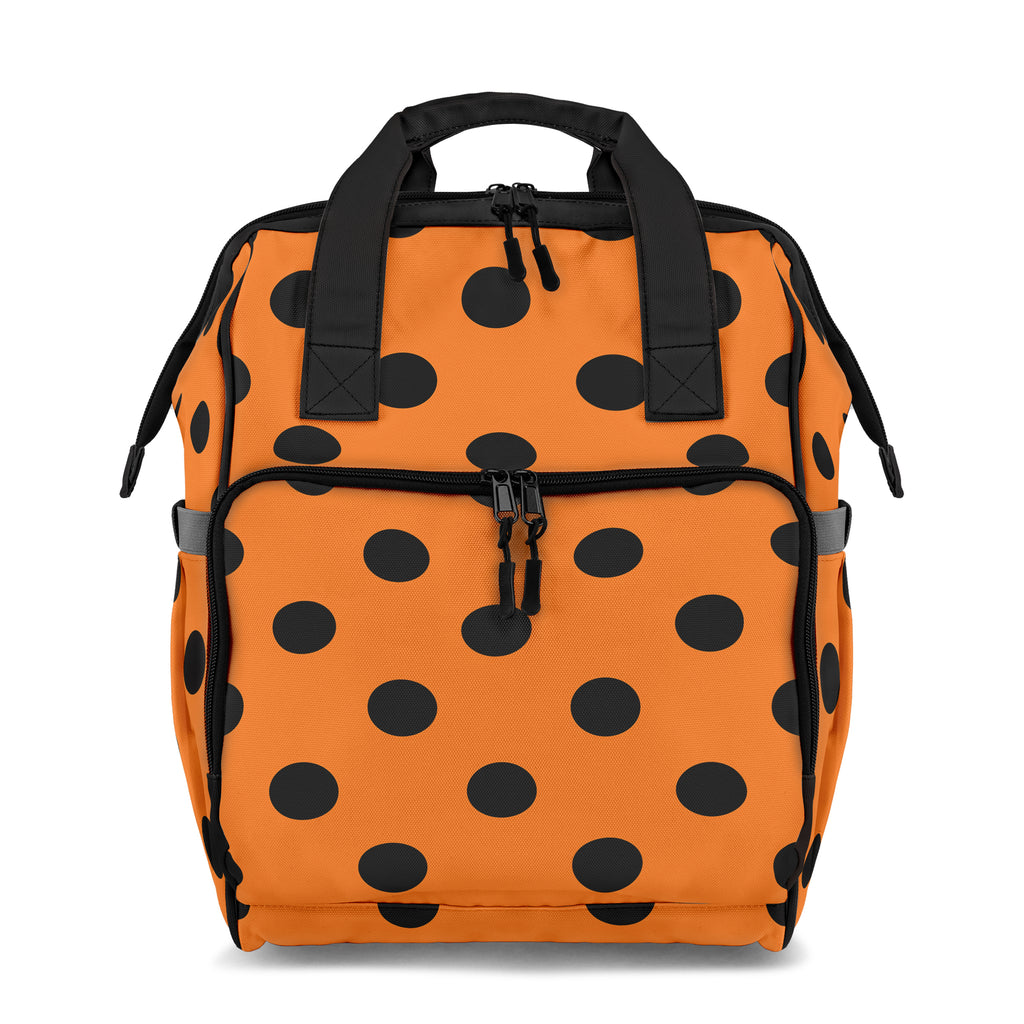 Pumpkin Pop Polka Dot Backpack