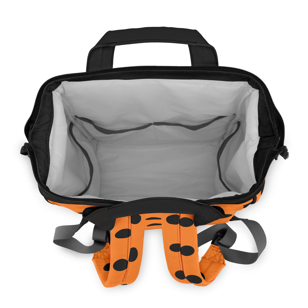 Pumpkin Pop Polka Dot Backpack