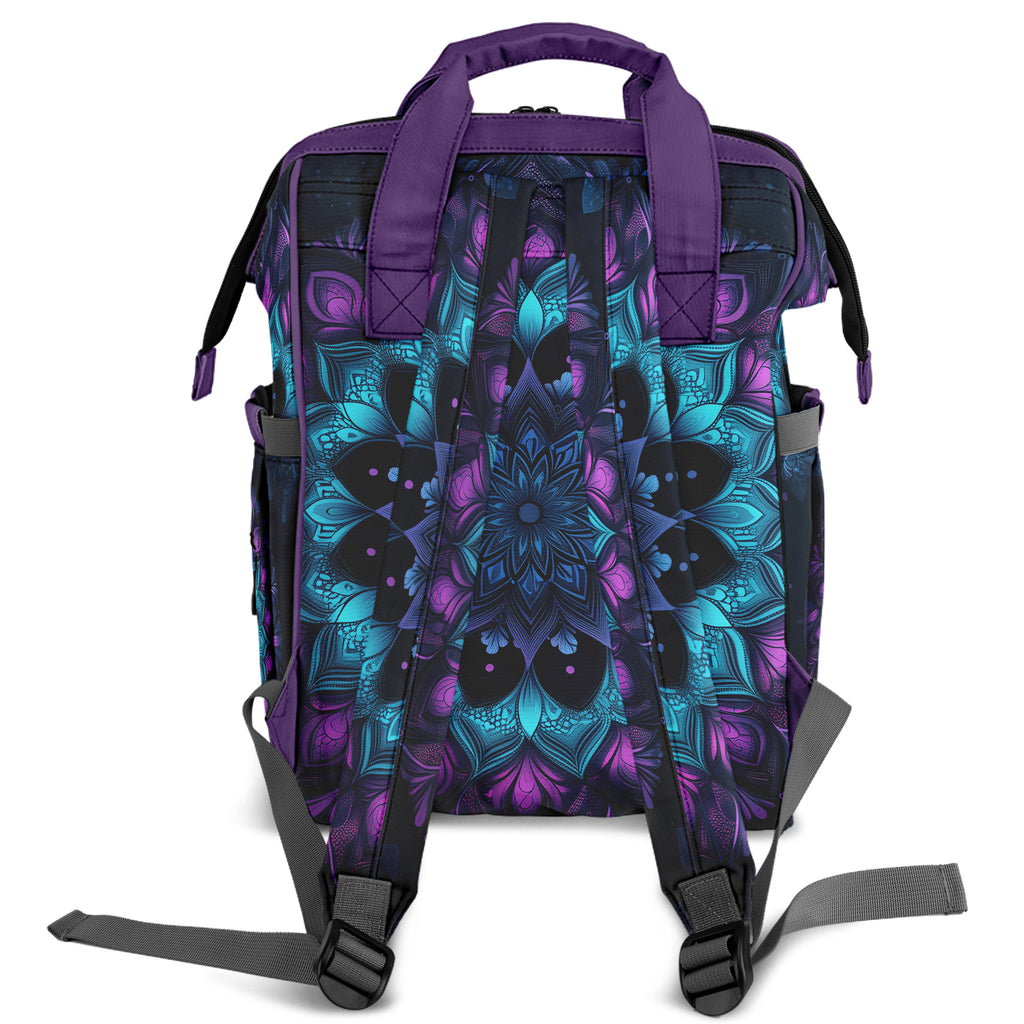 Purple And Blue Mandala Backpack