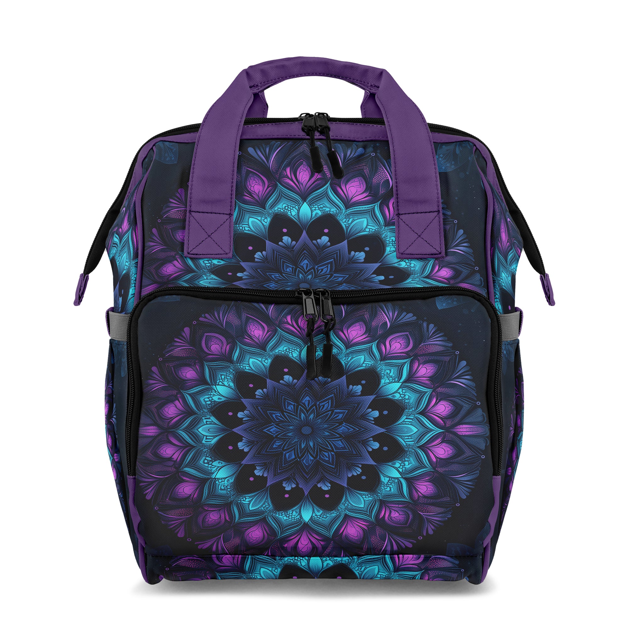 Purple And Blue Mandala Backpack
