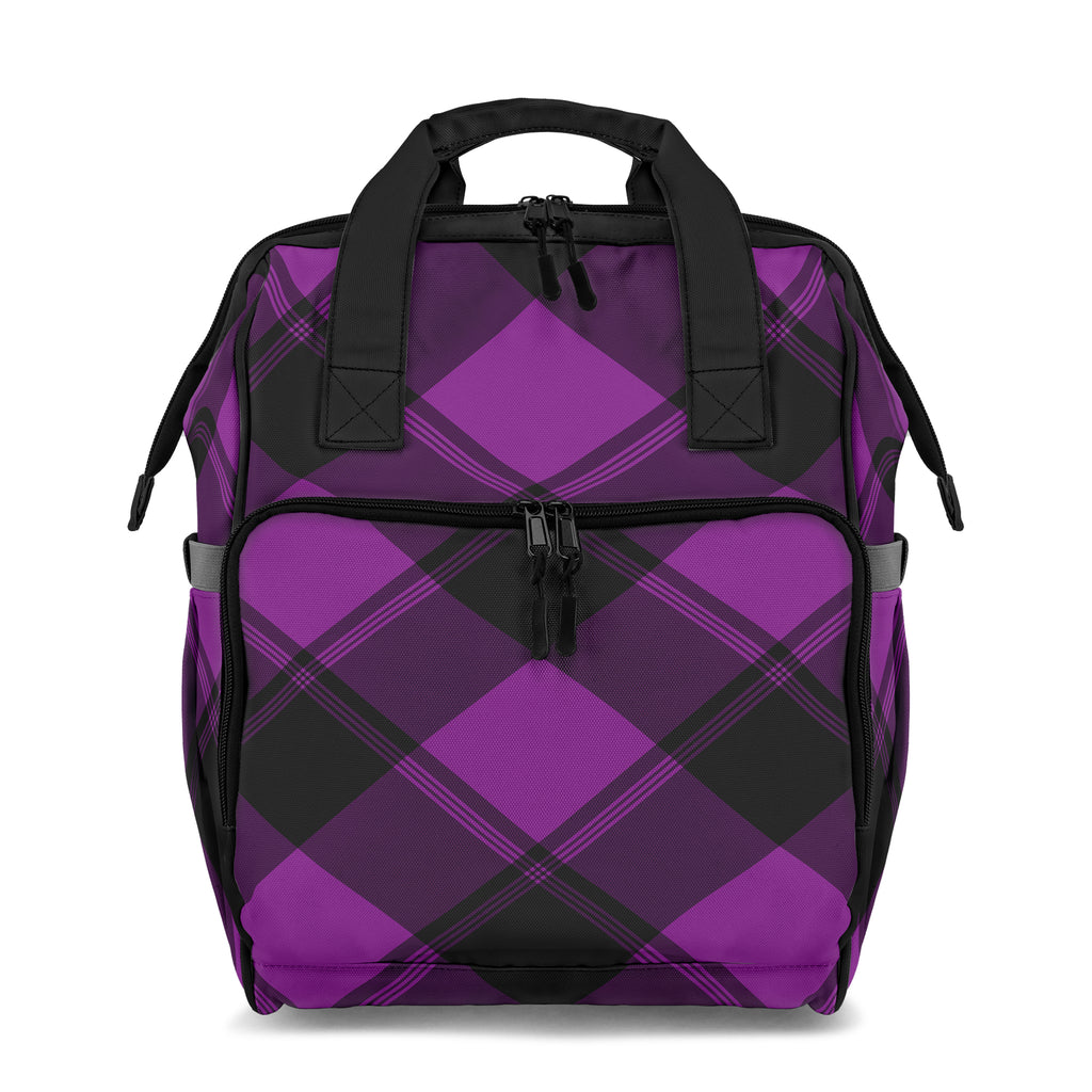 Purple Reign Plaid Backpack