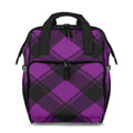 Purple Reign Plaid Backpack