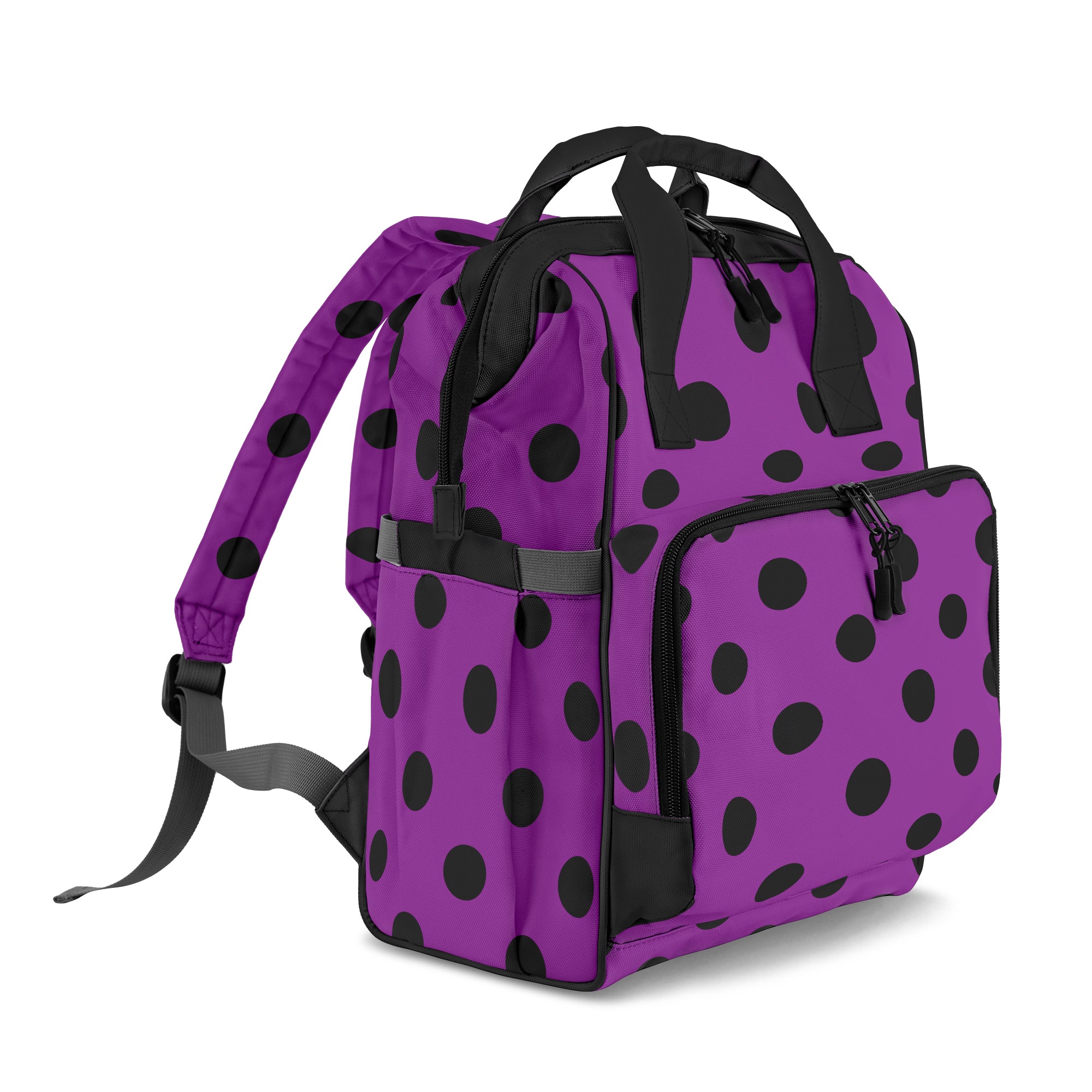Purple Reign Polka Dot Backpack