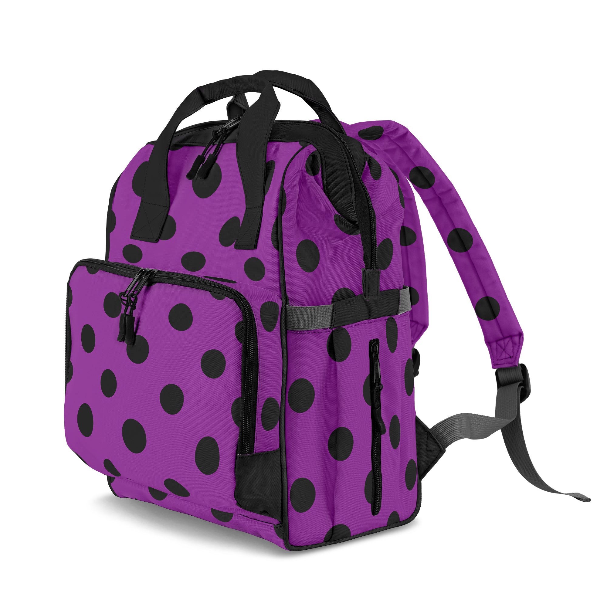 Purple Reign Polka Dot Backpack