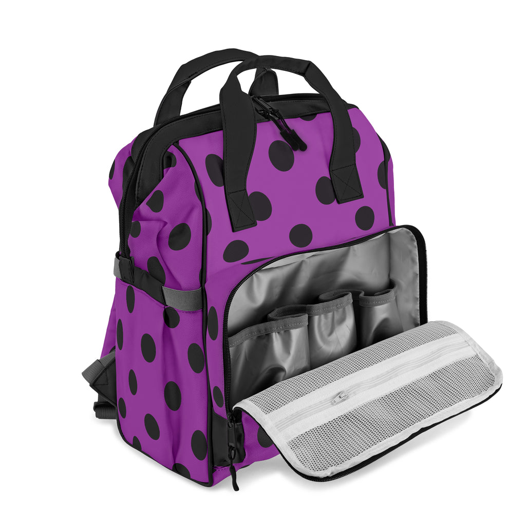 Purple Reign Polka Dot Backpack