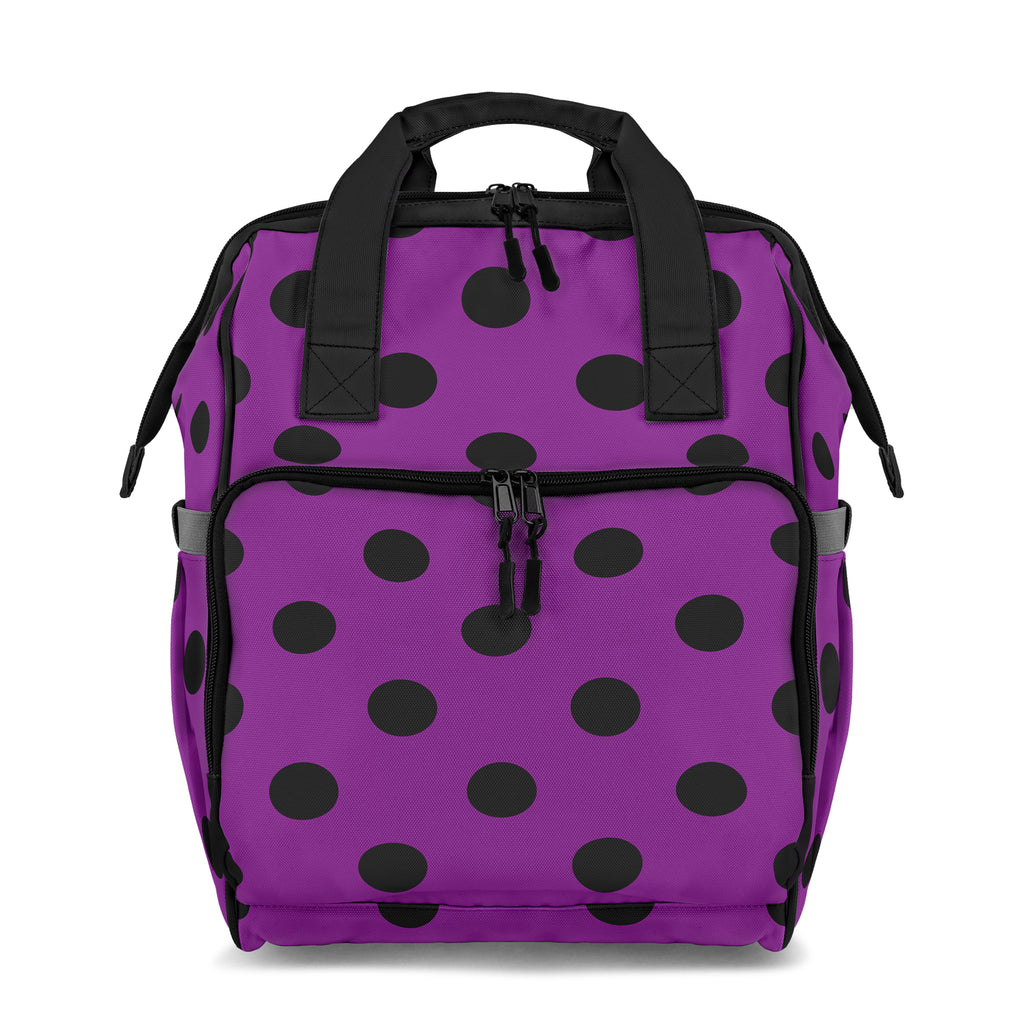 Purple Reign Polka Dot Backpack