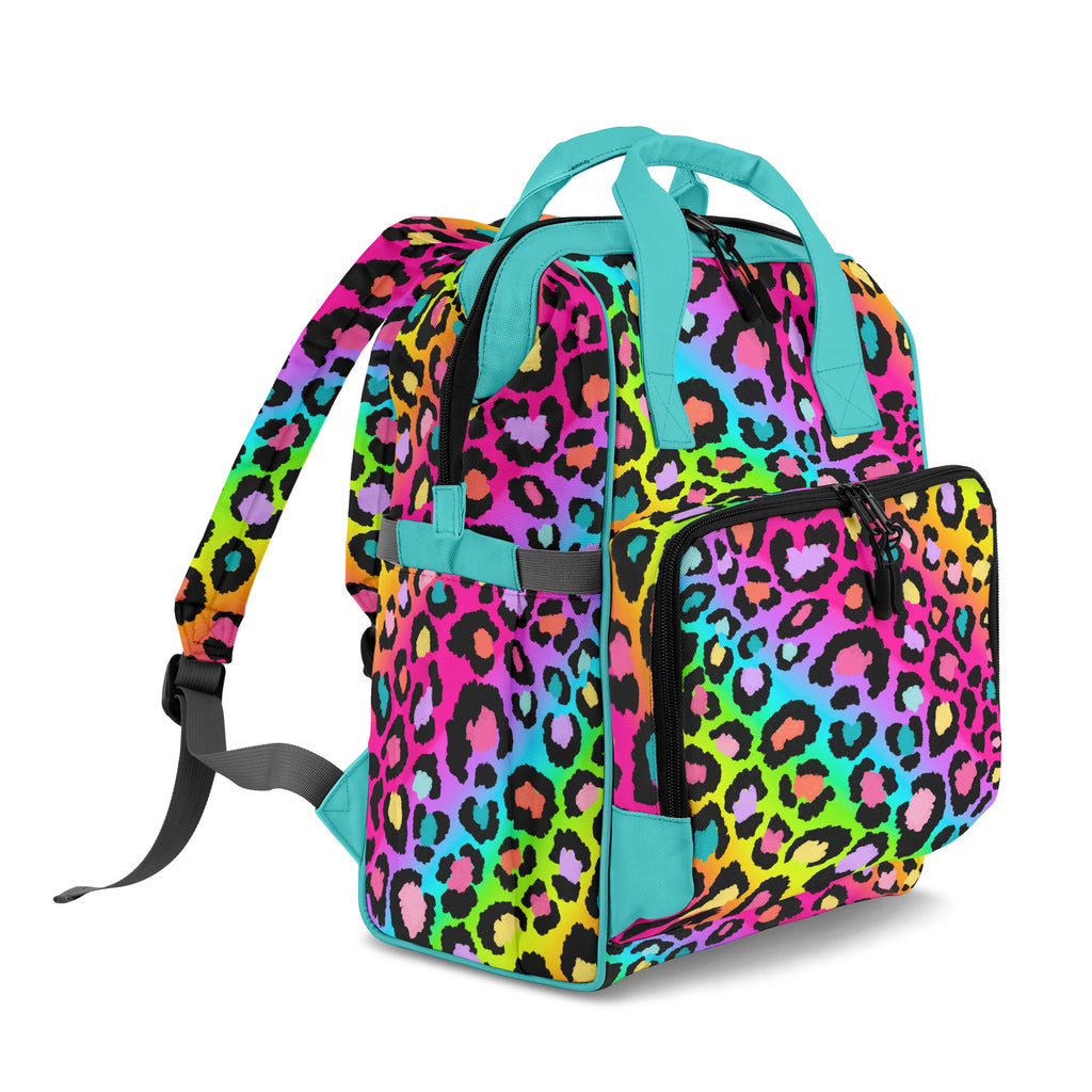 Rainbow Leopard Backpack