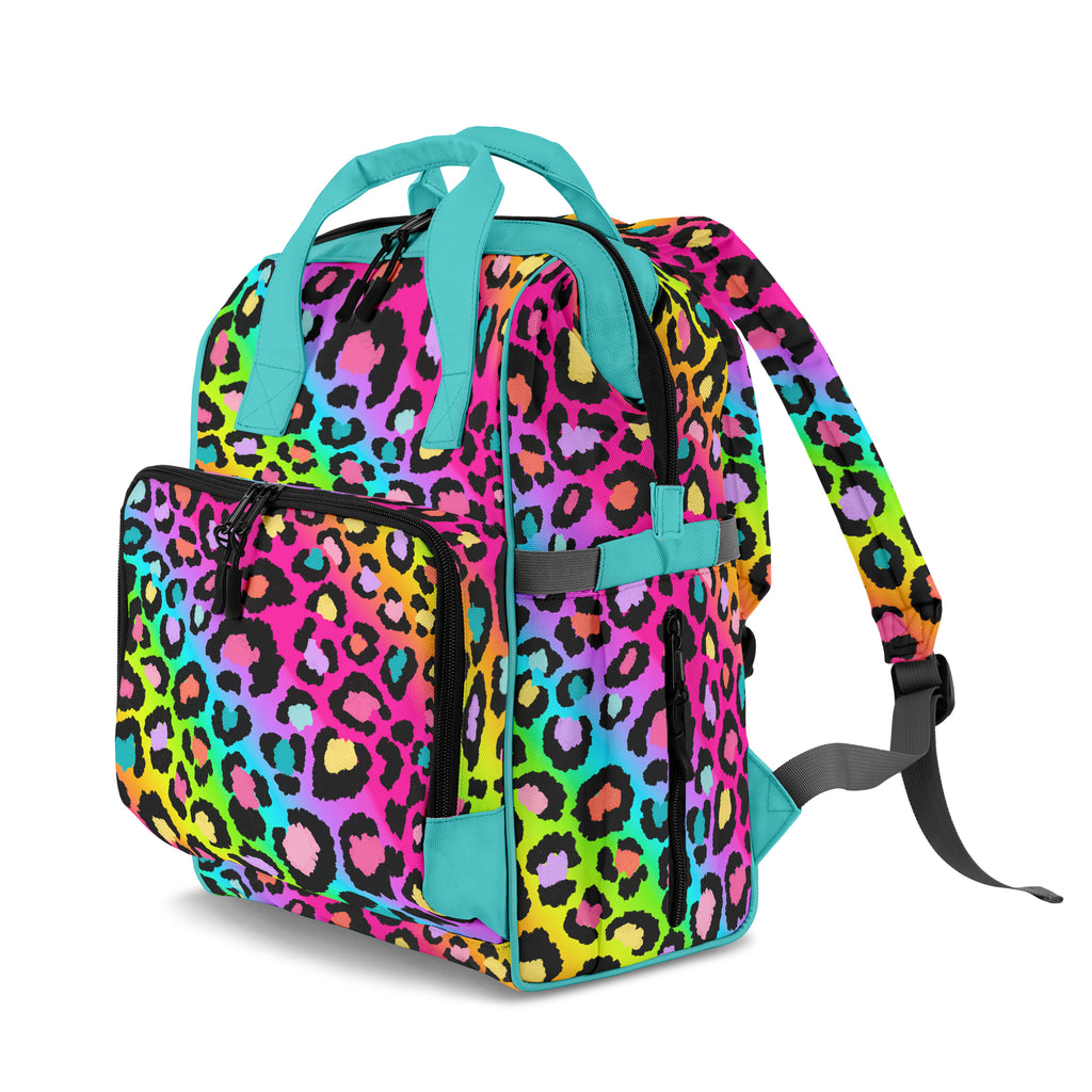 Rainbow Leopard Backpack