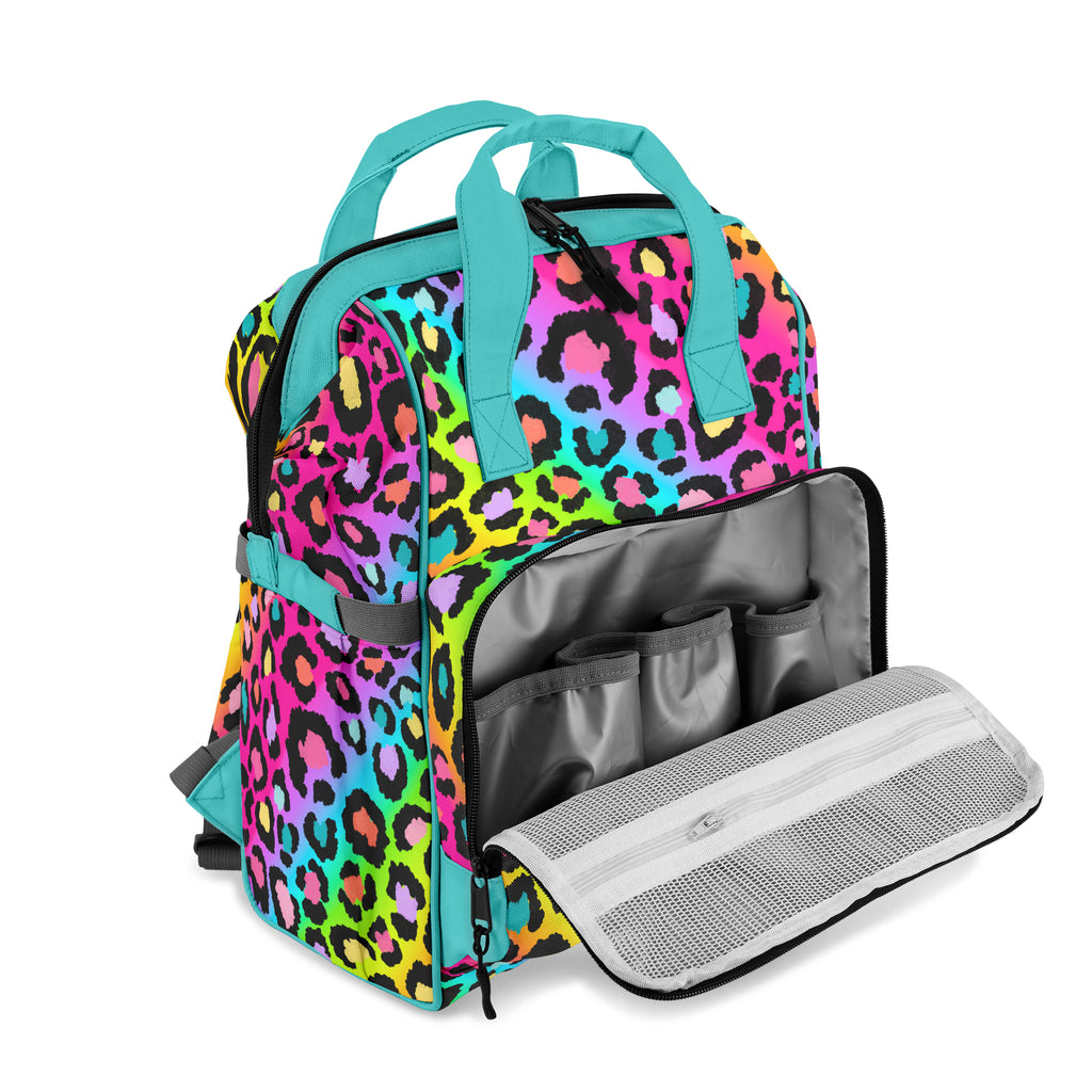 Rainbow Leopard Backpack