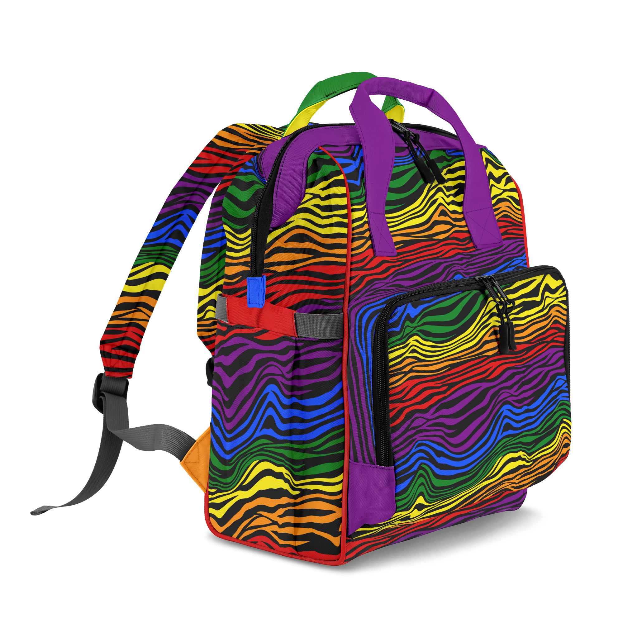 Rainbow Zebra Backpack