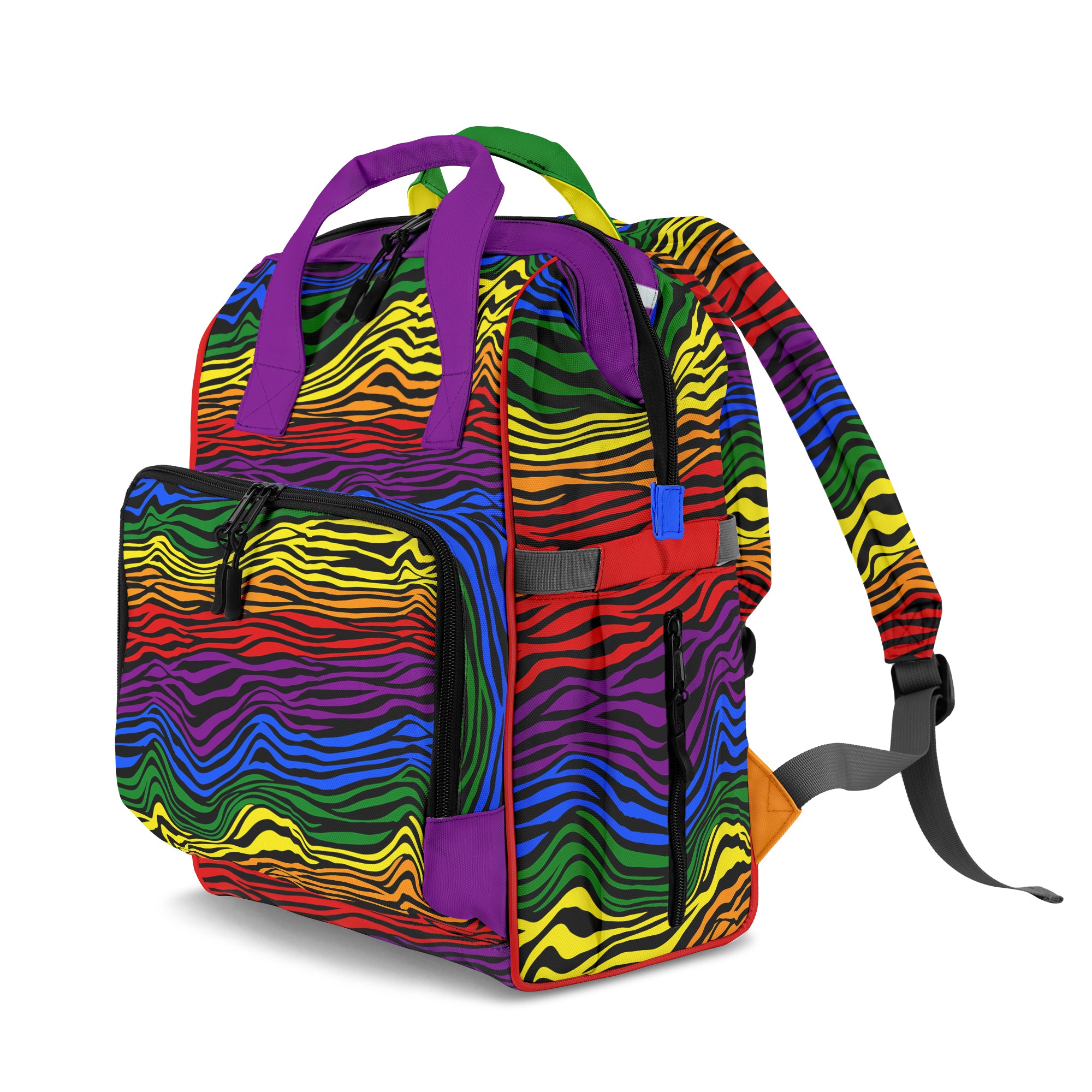 Rainbow Zebra Backpack