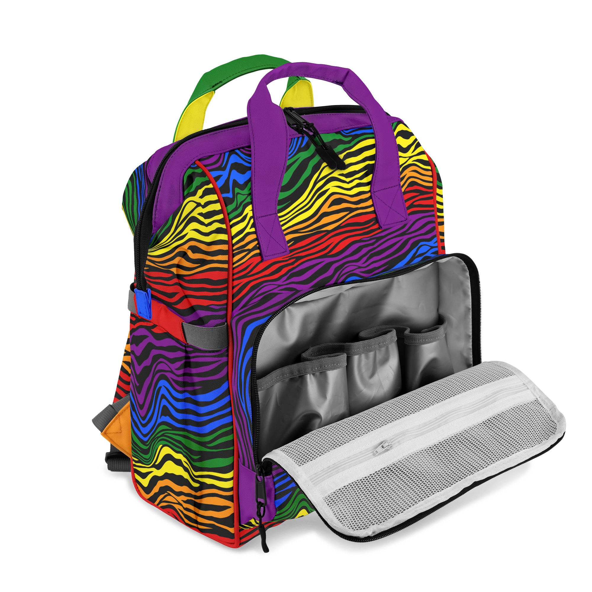 Rainbow Zebra Backpack