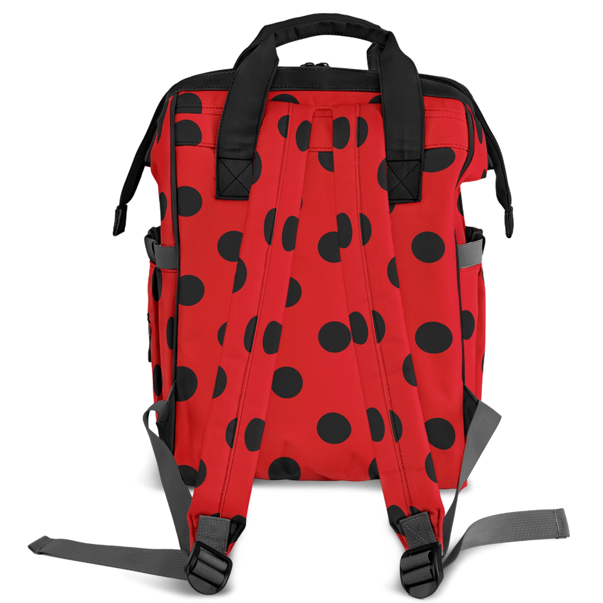 Red And Black Polka Dot Backpack