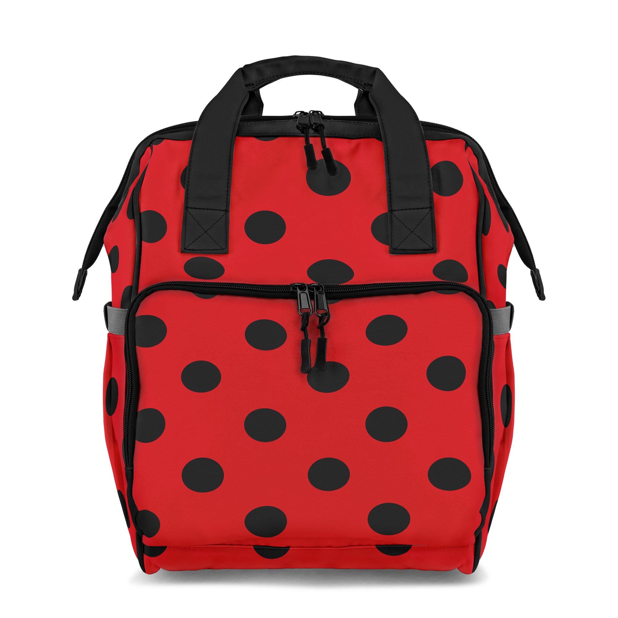 Red And Black Polka Dot Backpack
