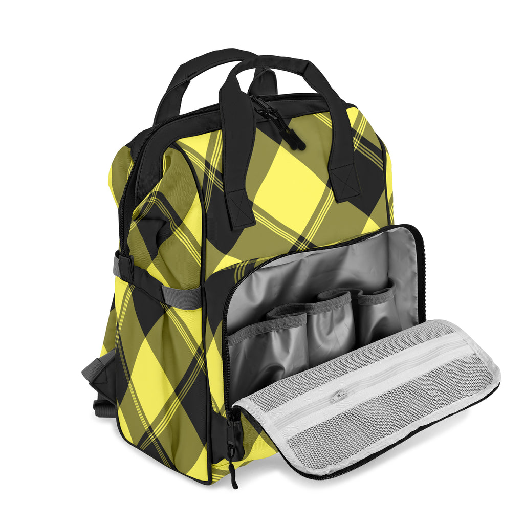 Sunny Yellow Plaid Backpack