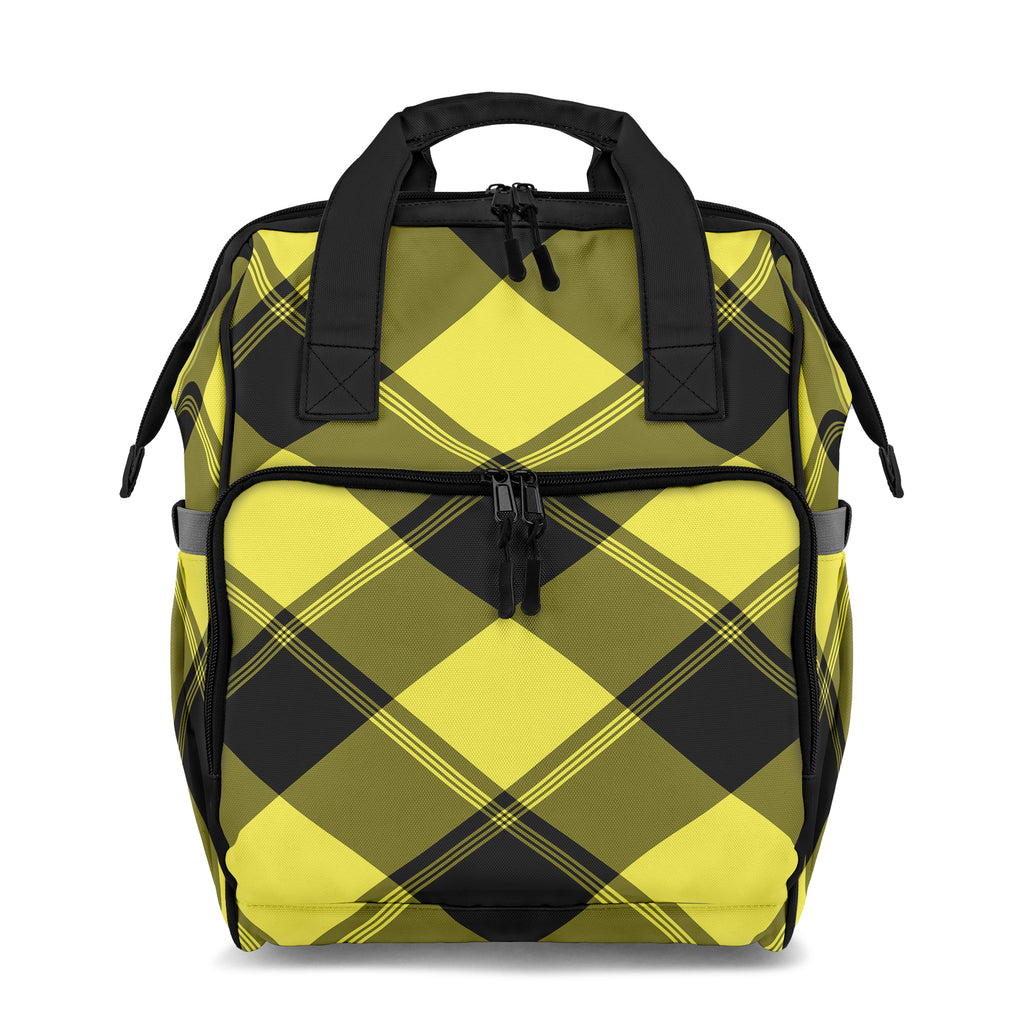 Sunny Yellow Plaid Backpack