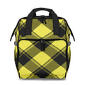 Sunny Yellow Plaid Backpack