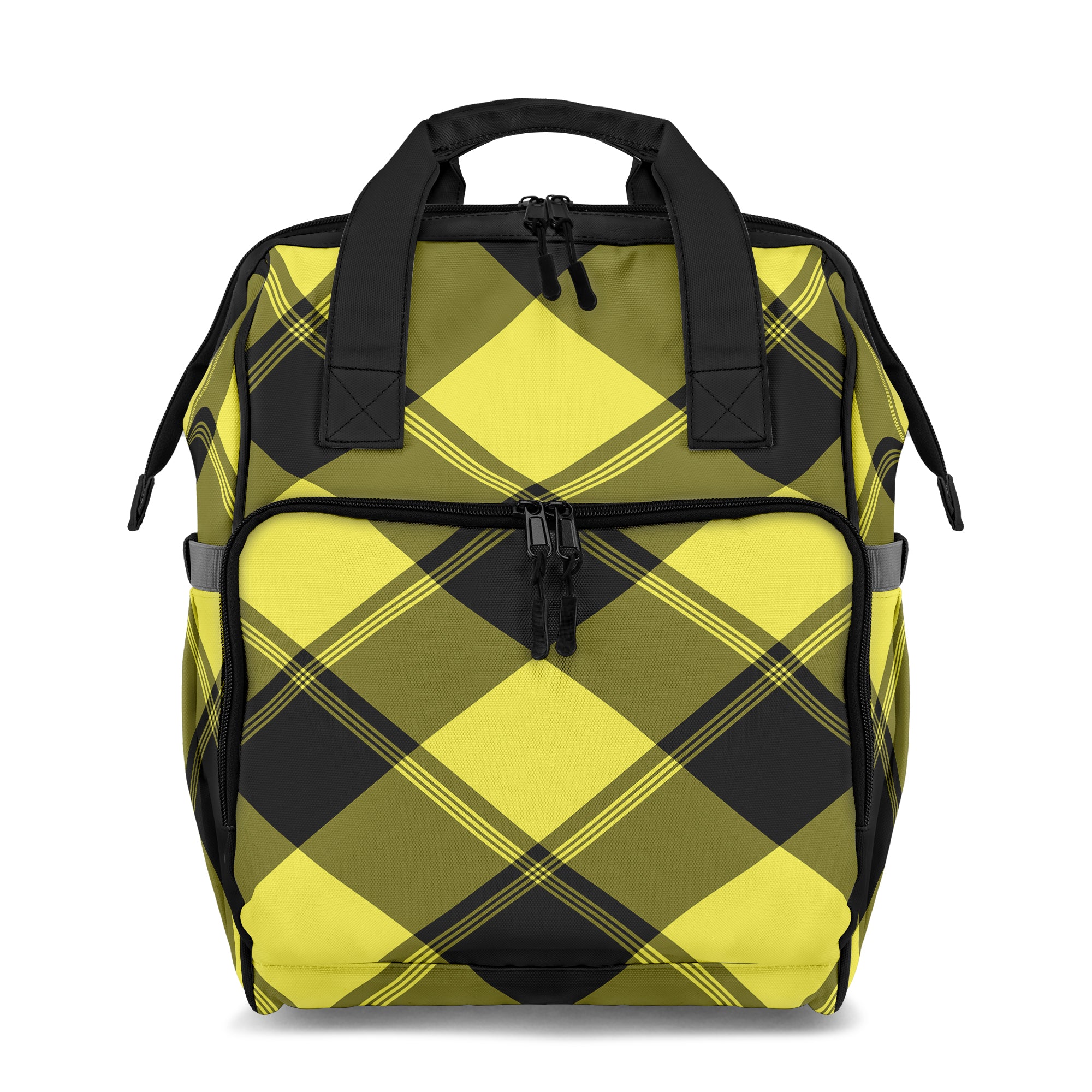 Sunny Yellow Plaid Backpack