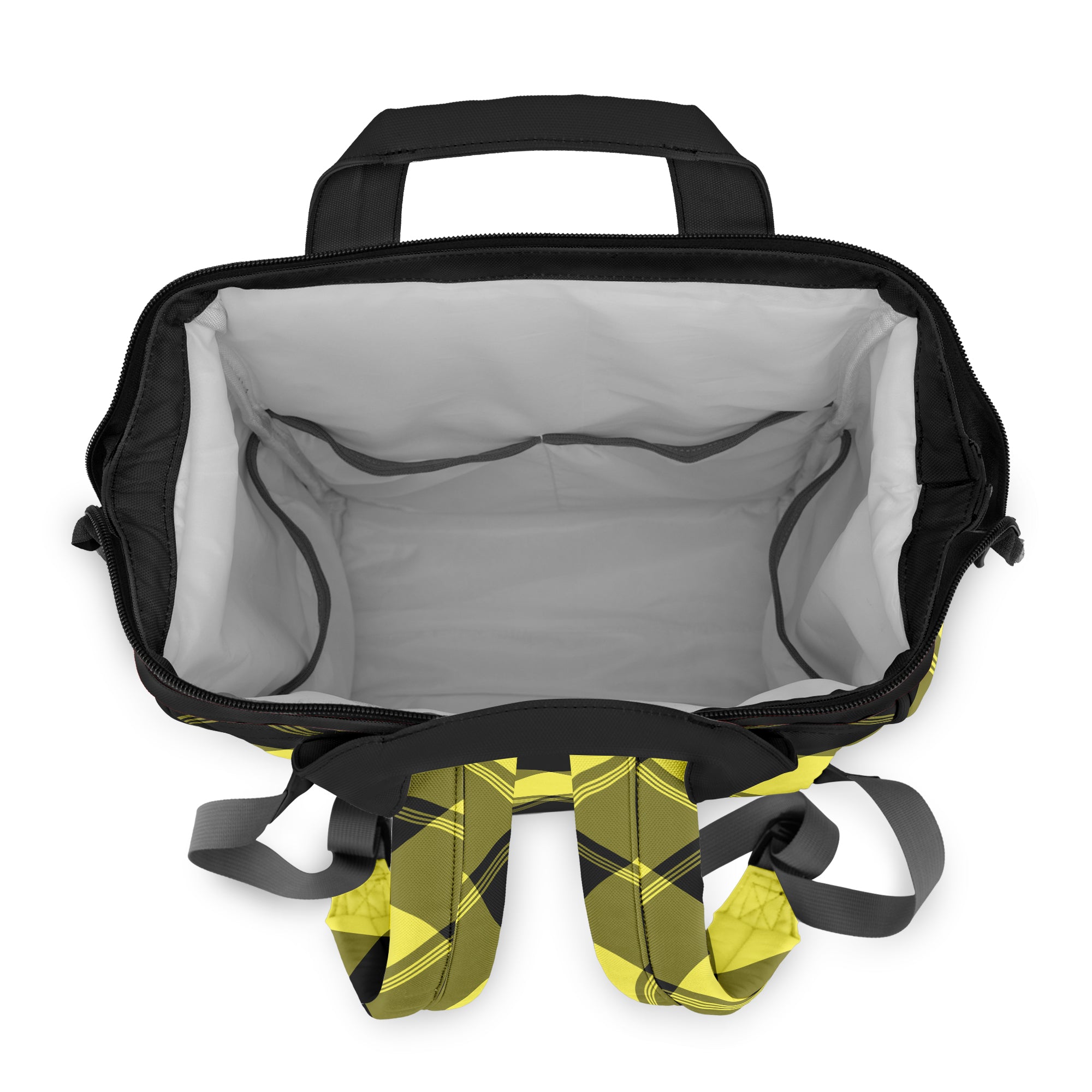 Sunny Yellow Plaid Backpack