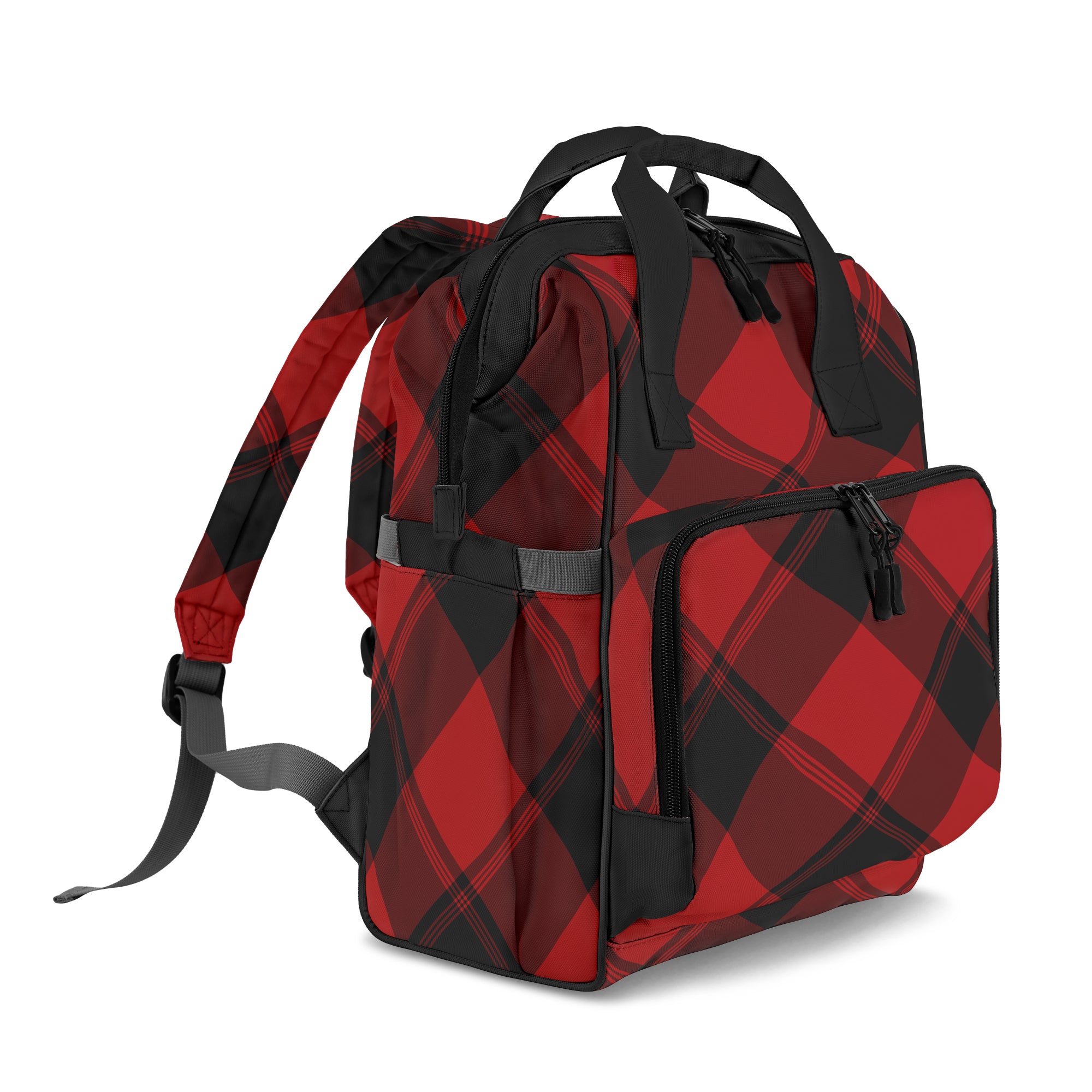 Toffee Apple Plaid Backpack