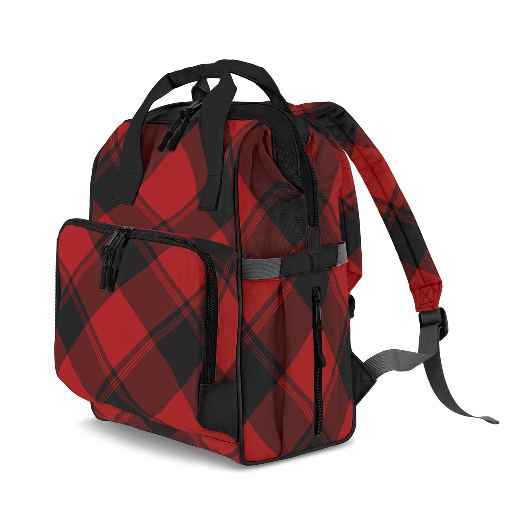 Toffee Apple Plaid Backpack