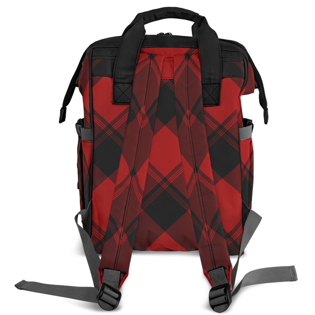 Toffee Apple Plaid Backpack