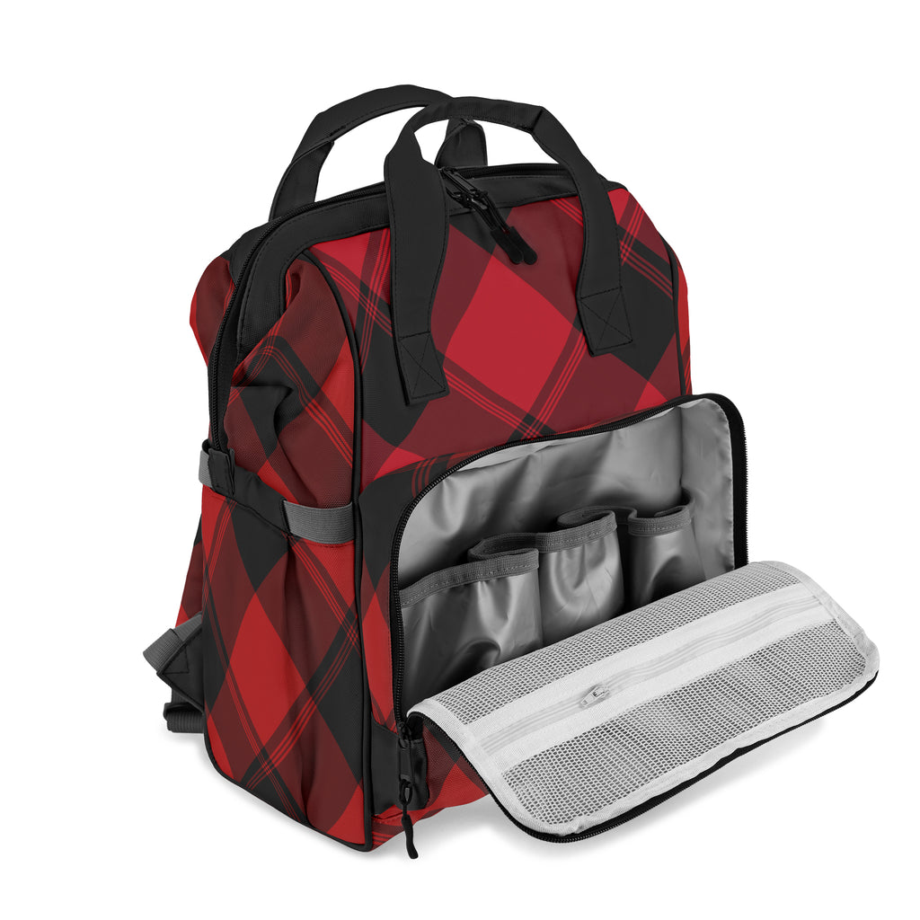 Toffee Apple Plaid Backpack