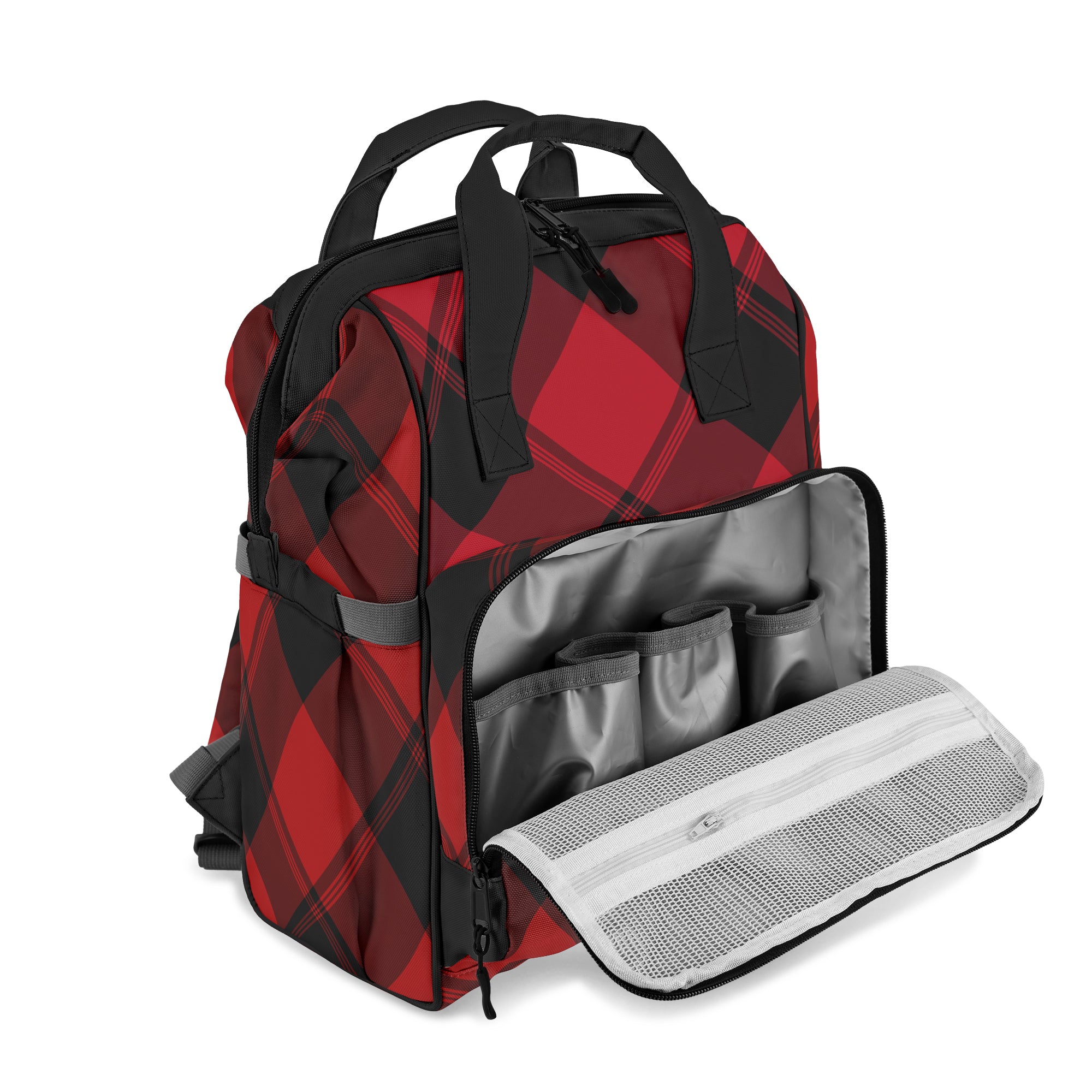 Toffee Apple Plaid Backpack