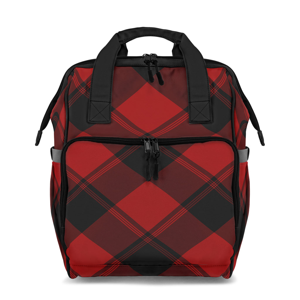 Toffee Apple Plaid Backpack