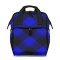 Vivid Blue Plaid Backpack