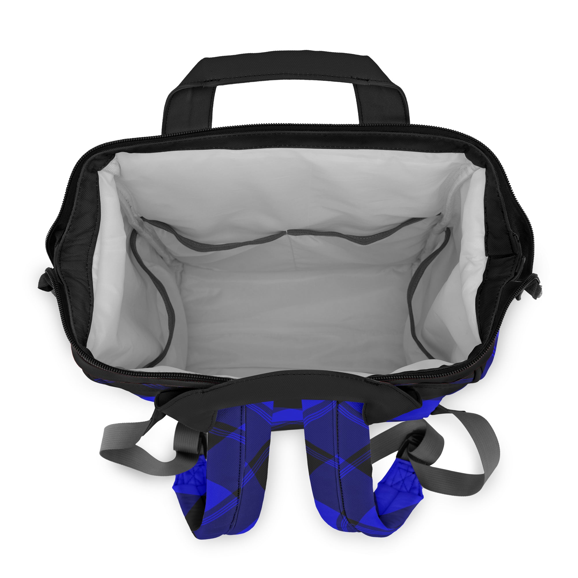 Vivid Blue Plaid Backpack