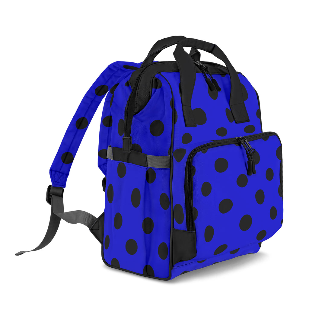 Vivid Blue Polka Dot Backpack
