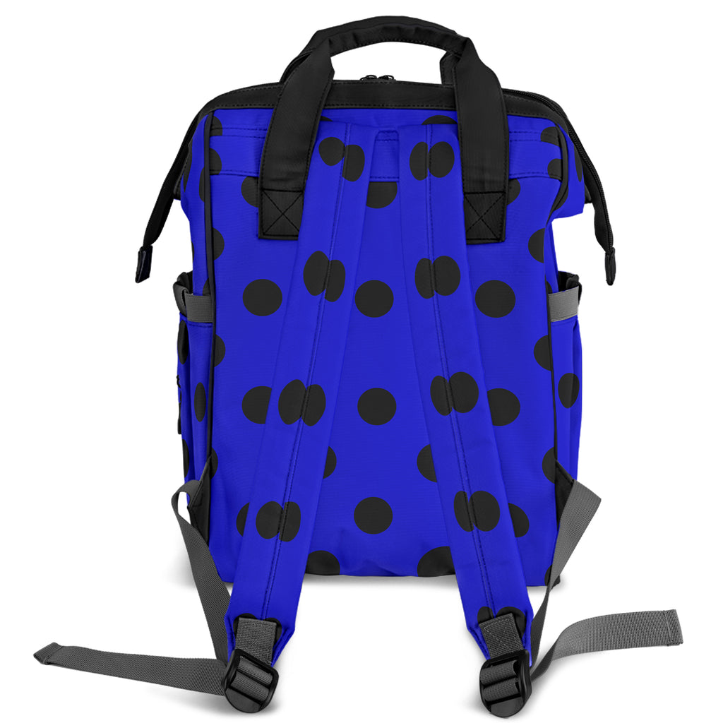 Vivid Blue Polka Dot Backpack