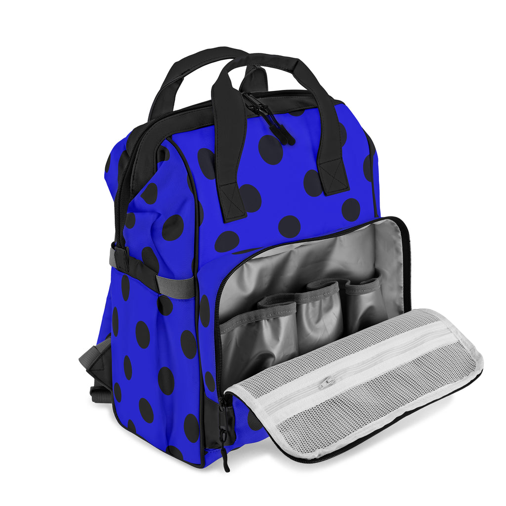 Vivid Blue Polka Dot Backpack