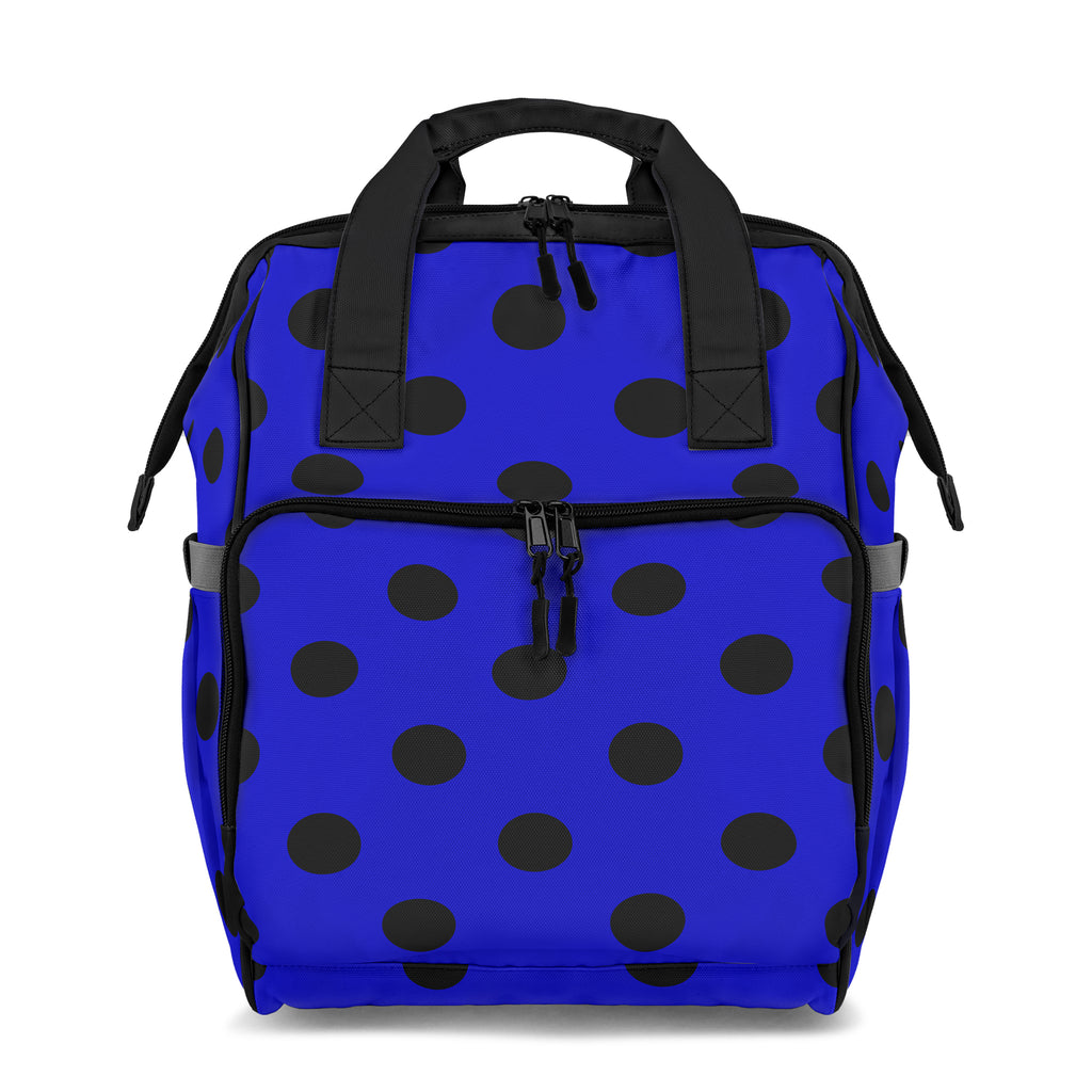 Vivid Blue Polka Dot Backpack