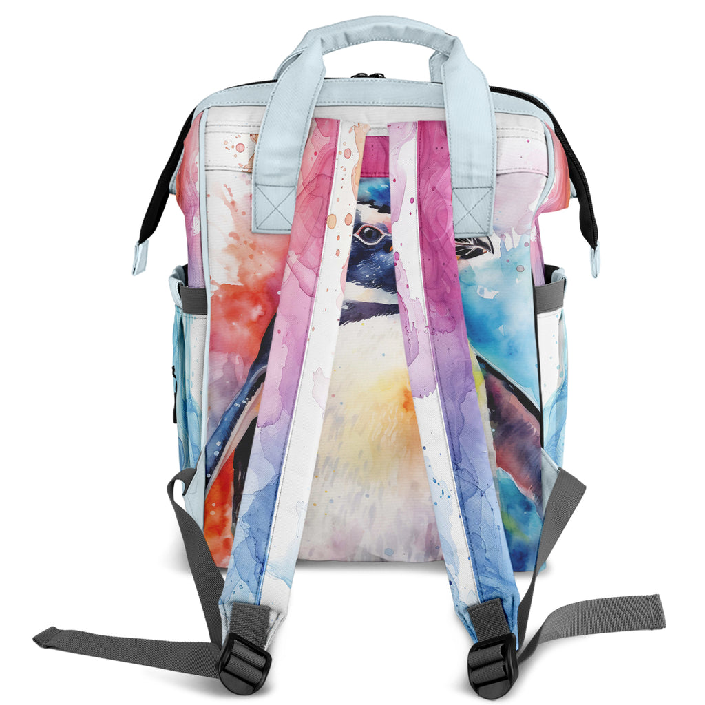 Watercolour Penguin Backpack