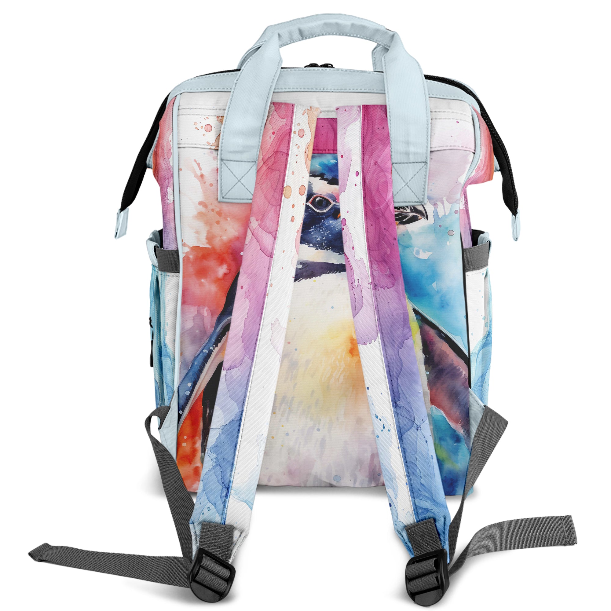 Watercolour Penguin Backpack