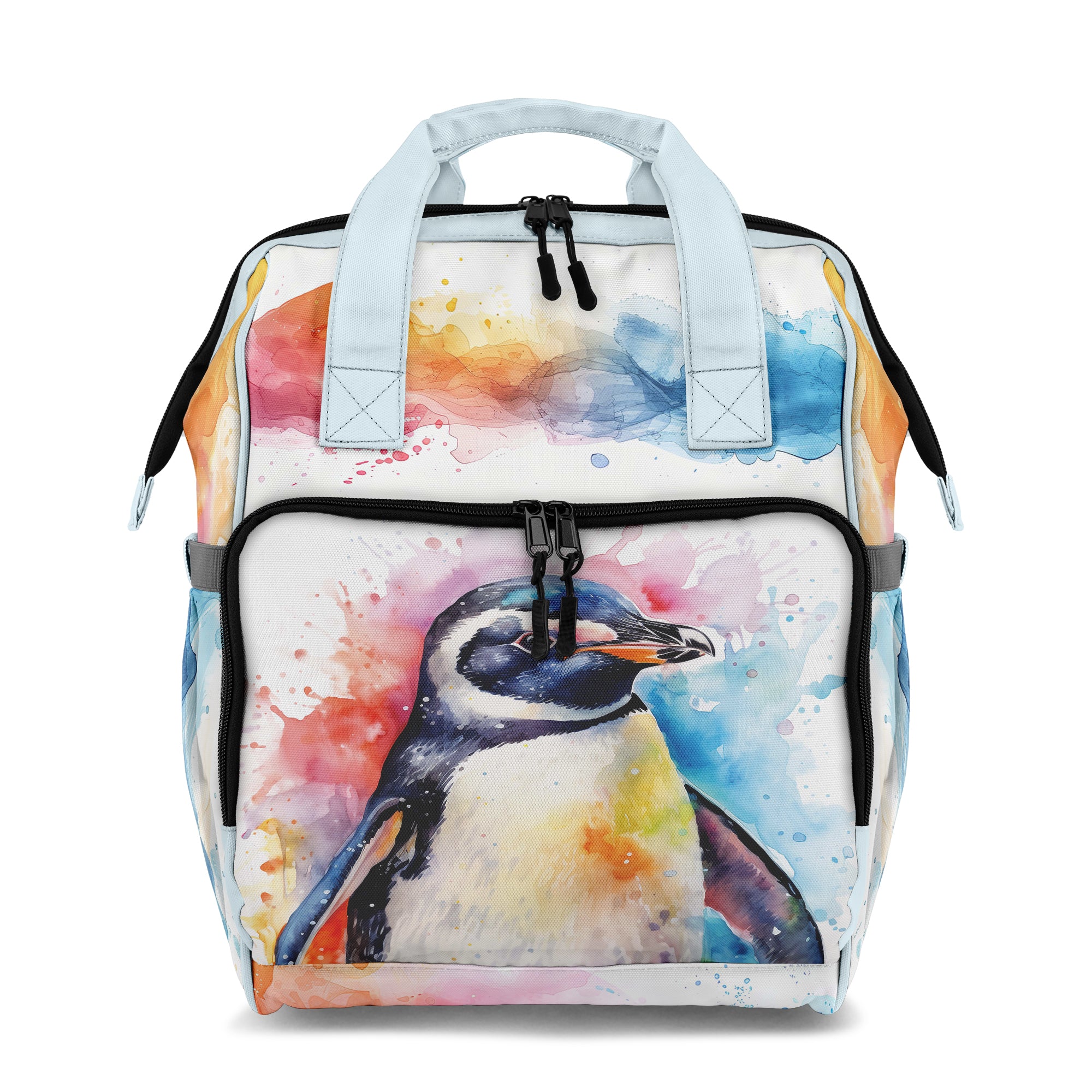 Watercolour Penguin Backpack