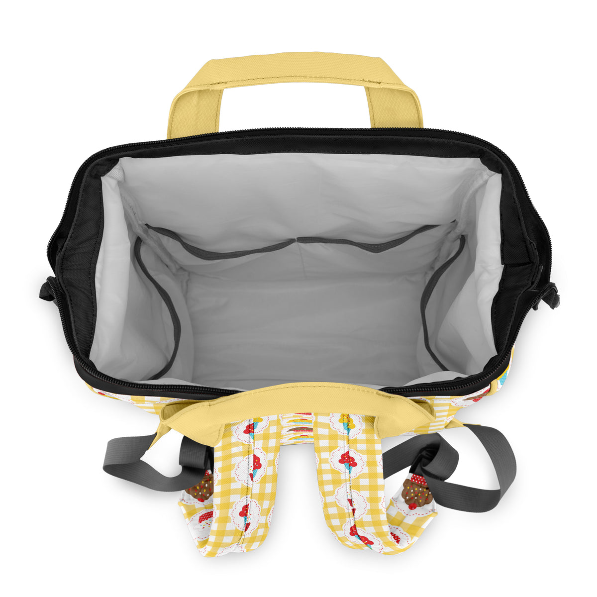 Yellow Gingham Cupcakes Backpack