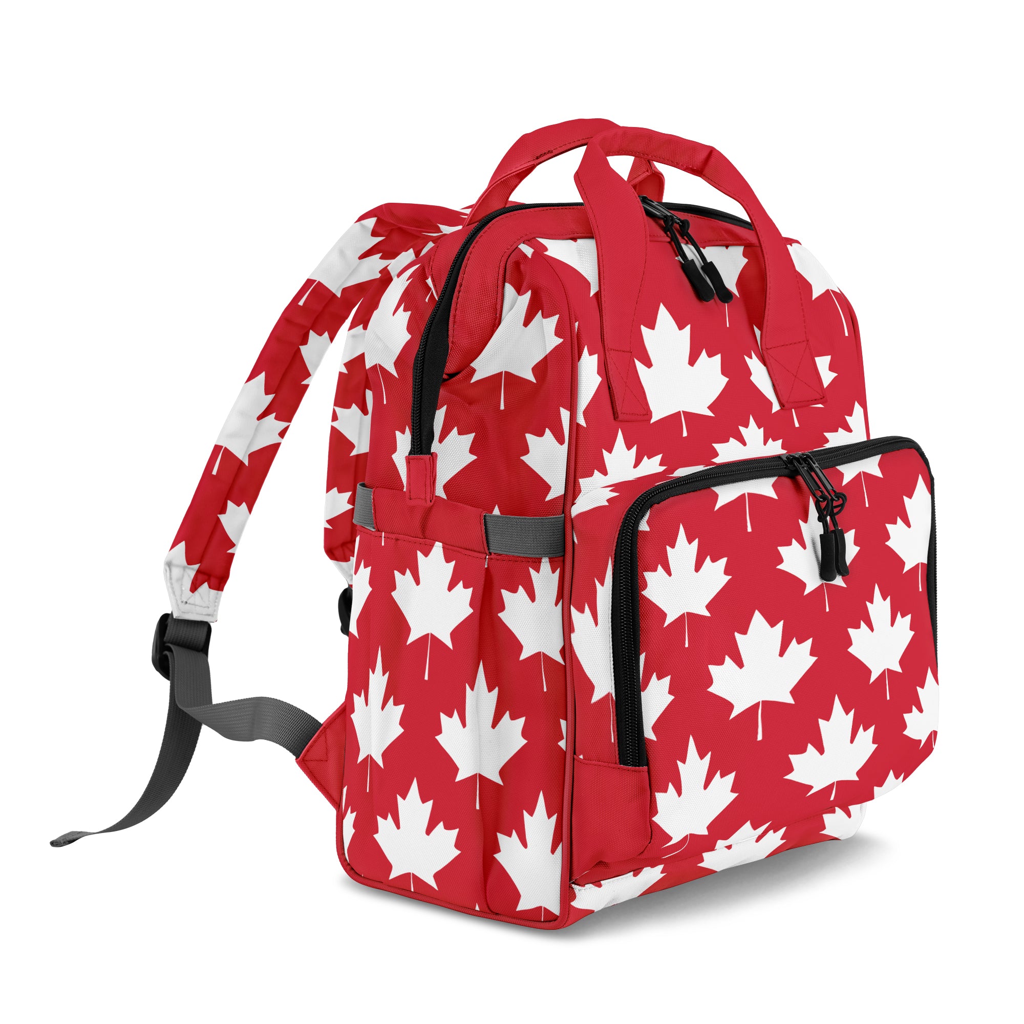 Maple Leaves Red Backpack
