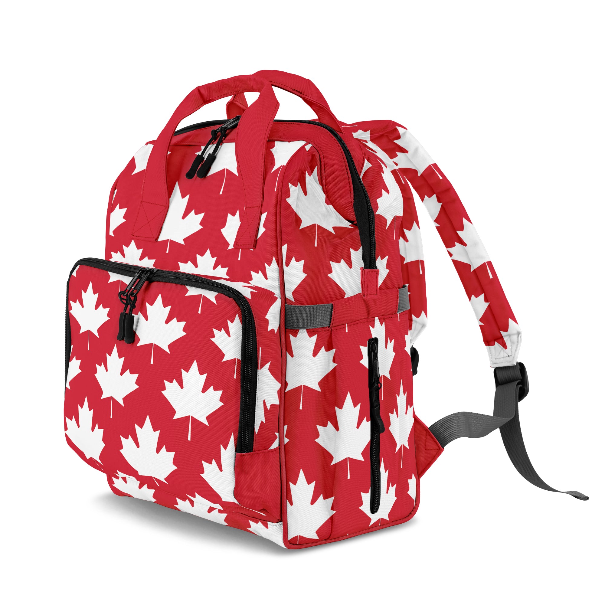 Maple Leaves Red Backpack